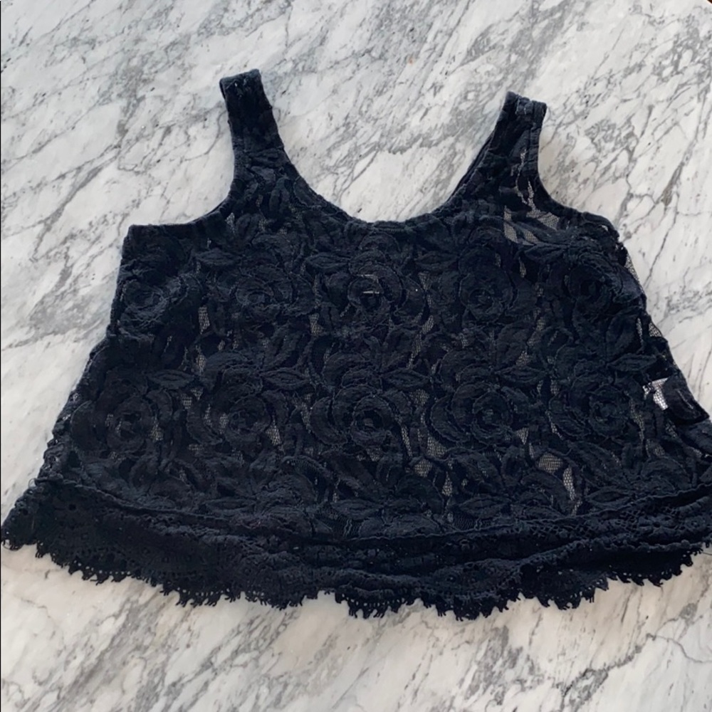 Xhilaration Black Lace Top - Picture 8 of 16